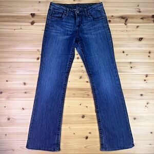 Common Genes Jeans Womens 4 Bootcut Low Rise Flap Pocket Denim Blue Jeans